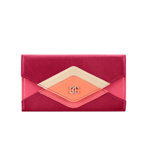 [스페셜오더]CHANEL-A82625 샤넬 램스킨 래커드 실버 메탈 플랩 지갑 핑크 