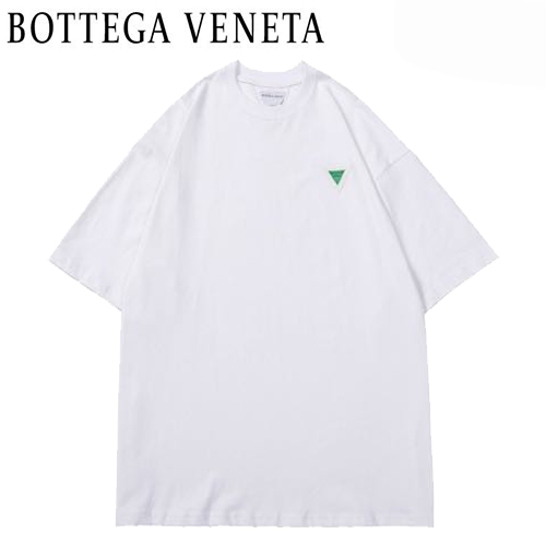 BOTTEGA VENE**-022810 보테가 베네타 화이트 트라이앵글 로고 디테일 티셔츠 남여공용