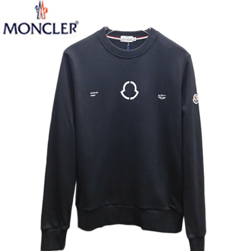 MONCLER-081710 몽클레어 블랙 프린트 장식 스웨트셔츠 남성용