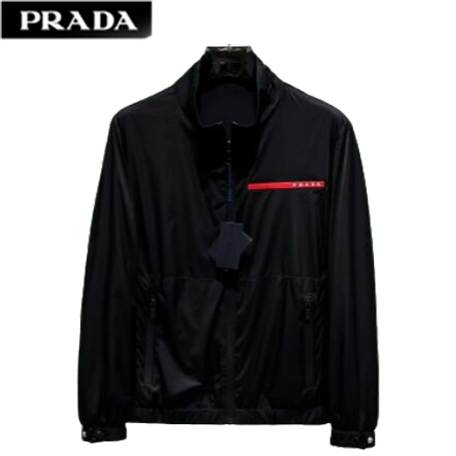 PRADA-030910 프라다 블랙 나일론 양면 바람막이 재킷 남성용