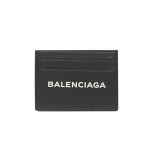 BALENCIAGA-490620 발렌시아가 송아지 가죽 블랙 에브리데이 멀티 카드 지갑 
