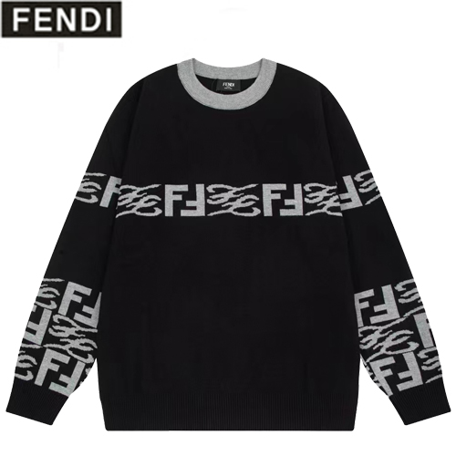 FENDI-110810 펜디 블랙/그레이 더블 F 스웨터 남여공용
