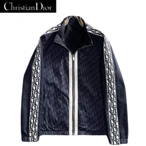 DIOR-091410 디올 블랙/네이비 Dior Oblique 양면 바람막이 재킷 남성용