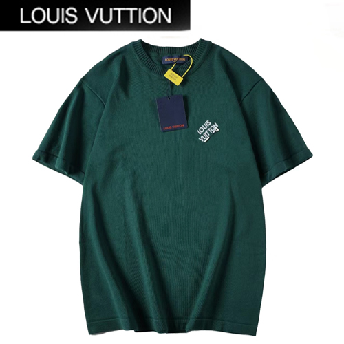 LOUIS VUITTON-041710 루이비통 그린 코튼 티셔츠 남여공용
