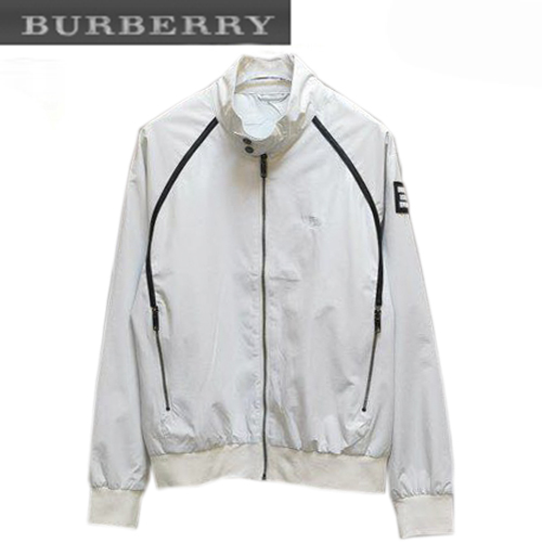 BURBERRY-072110 버버리 화이트 러버 패치 장식 바람막이 쟈켓 남성용