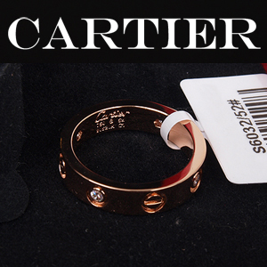 [스페셜오더]Cartier-S6032-52 여성용 다이아몬드 LOVE반지 로즈골드