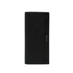[스페셜오더]PRADA-2MV836 프라다 사피아노 가죽 메탈 로고 블랙 장지갑