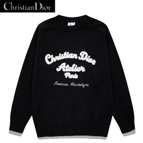 DIOR-12092 디올 블랙 CHRISTIAN DIOR ATELIER 스웨터 남여공용