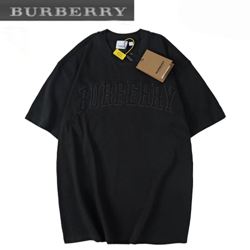 BURBERRY-052811 버버리 블랙 아플리케 장식 티셔츠 남여공용