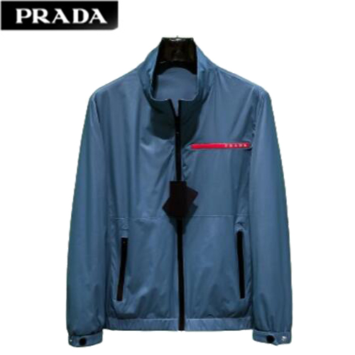 PRADA-030911 프라다 블루 나일론 양면 바람막이 재킷 남성용