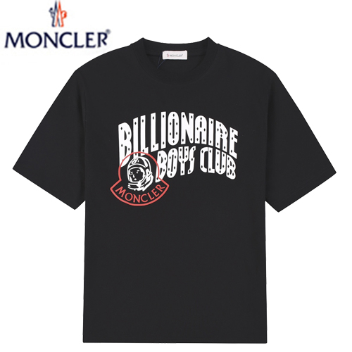 MONCLER-031711 몽클레어 블랙 프린트 장식 티셔츠 남여공용