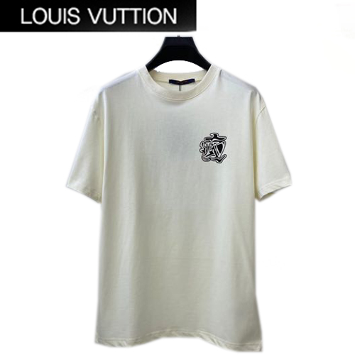 LOUIS VUITTON-071211 루이비통 아이보리 프린트 장식 티셔츠 남성용