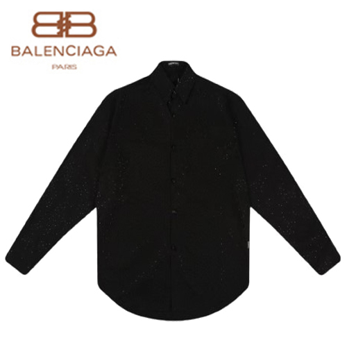BALENCIAGA-08185 발렌시아가 블랙 스터드 장식 셔츠 남성용