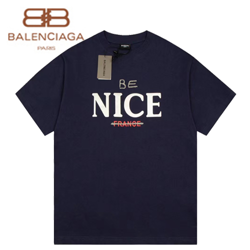 BALENCIAGA-072511 발렌시아가 네이비 BE NICE FRANCE 티셔츠 남여공용
