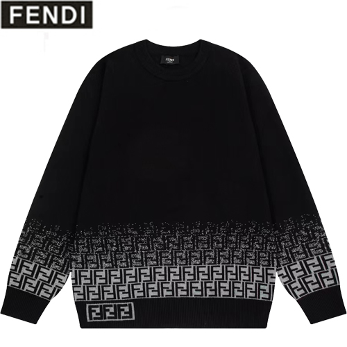 FENDI-110811 펜디 블랙/그레이 더블 F 스웨터 남여공용