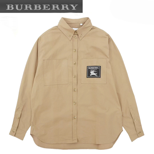 BURBERRY-081711 버버리 베이지 패치 장식 셔츠 남여공용