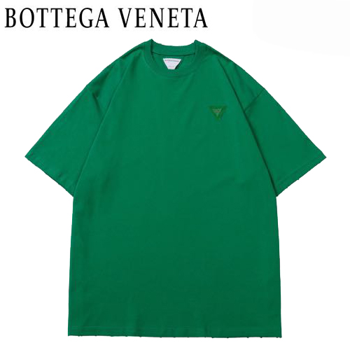BOTTEGA VENE**-022811 보테가 베네타 그린 트라이앵글 로고 디테일 티셔츠 남여공용