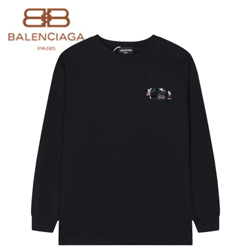BALENCIAGA-100811 발렌시아가 블랙 프린트 장식 스웨트셔츠 남여공용