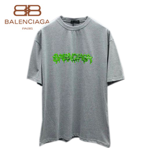 BALENCIAGA-062211 발렌시아가 그레이 BALENCIAGA 프린트 장식 티셔츠 남여공용