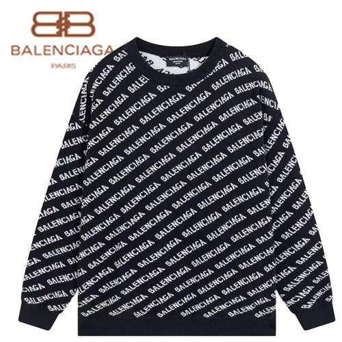 BALENCIAGA-111312 발렌시아가 블랙 니트 코튼 스웨터 남여공용
