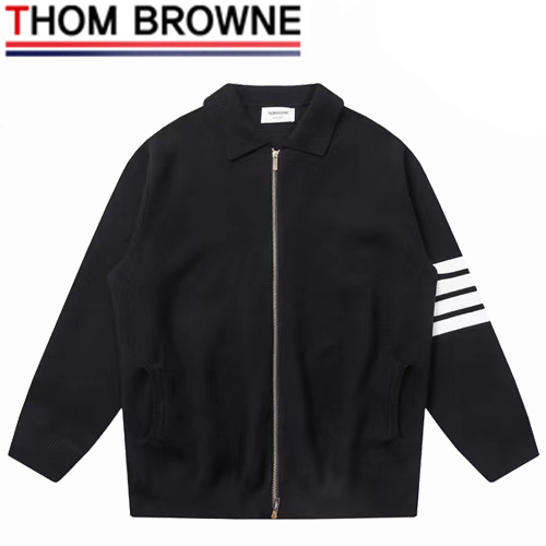 THOM BROWNE-082912 톰 브라운 블랙 스트라이프 장식 재킷 남성용