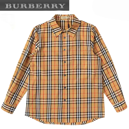 BURBERRY-04072 버버리 베이지 체크 무늬 셔츠 남여공용