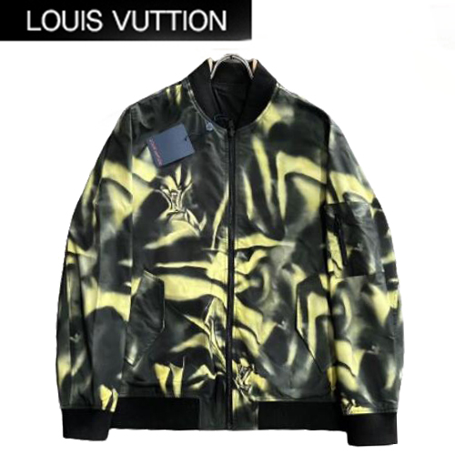 LOUIS VUITTON-040213 루이비통 블랙/옐로우 양면 봄버 재킷 남성용