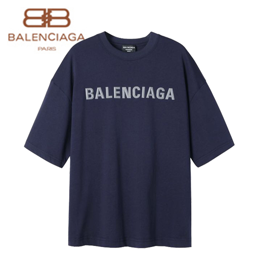 BALENCIAGA-062813 발렌시아가 네이비 BALENCIAGA 아플리케 장식 티셔츠 남성용