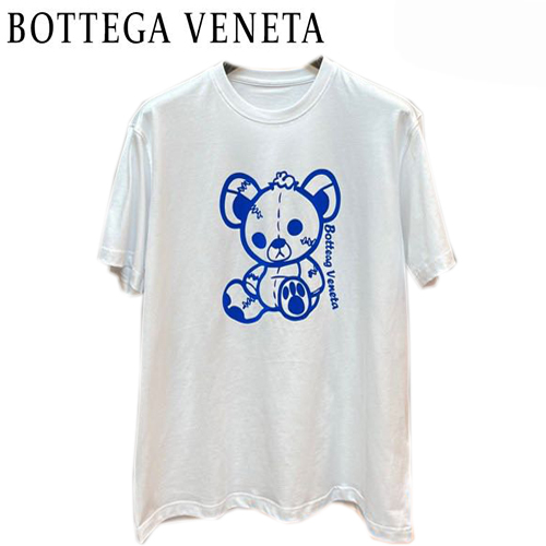 BOTTEGA VENETA-072713 보테가 베네타 화이트 프린트 장식 티셔츠 남여공용