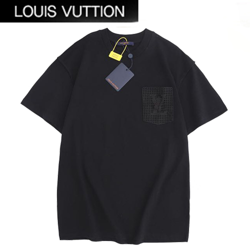 LOUIS VUITTON-052613 루이비통 블랙 시스루 포켓 장식 티셔츠 남여공용