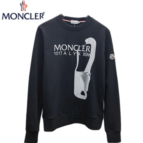 MONCLER-081713 몽클레어 블랙 프린트 장식 스웨트셔츠 남성용