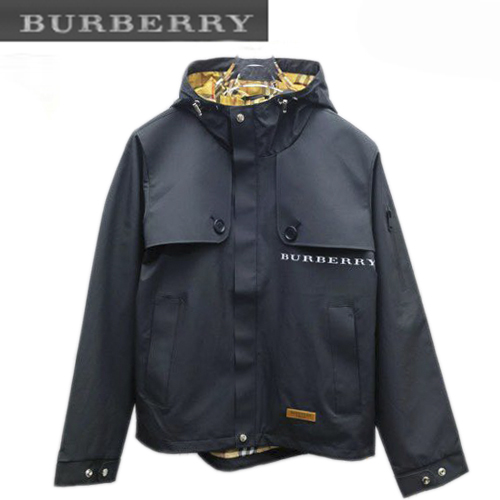 BURBERRY-082913 버버리 블랙 나일론 바람막이 후드 재킷 남성용