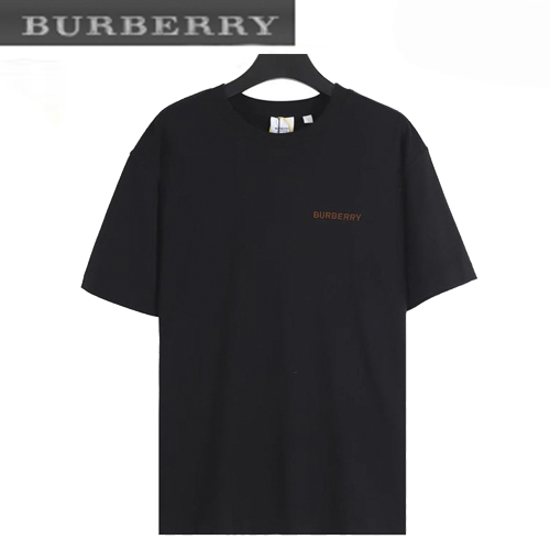 BURBERRY-071212 버버리 블랙 아플리케 장식 티셔츠 남여공용