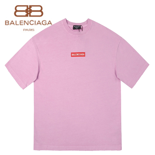 BALENCIAGA-031714 발렌시아가 핑크 프린트 장식 티셔츠 남여공용