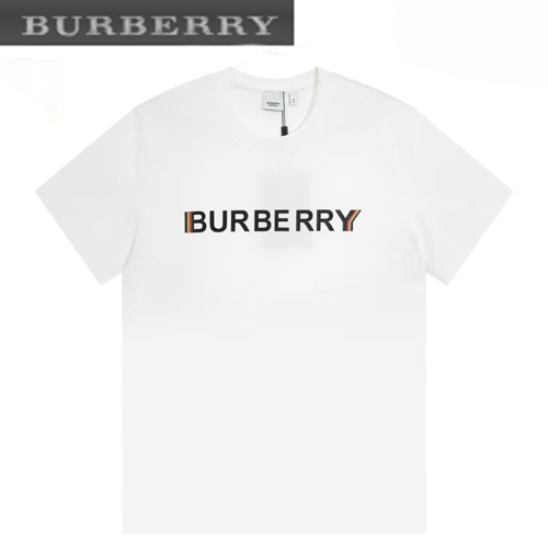 BURBERRY-06013 버버리 화이트 BURBERRY 프린트 장식 티셔츠 남성용