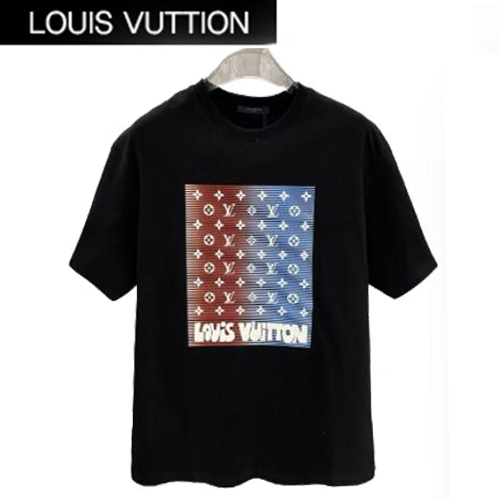 LOUIS VUITTON-042315 루이비통 블랙 모노그램 프린트 장식 티셔츠 남성용