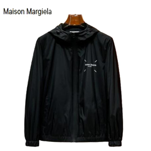 MAISON MARGIELA-041115 메종 마르지엘라 블랙 프린트 장식 바람막이 후드 재킷 남성용