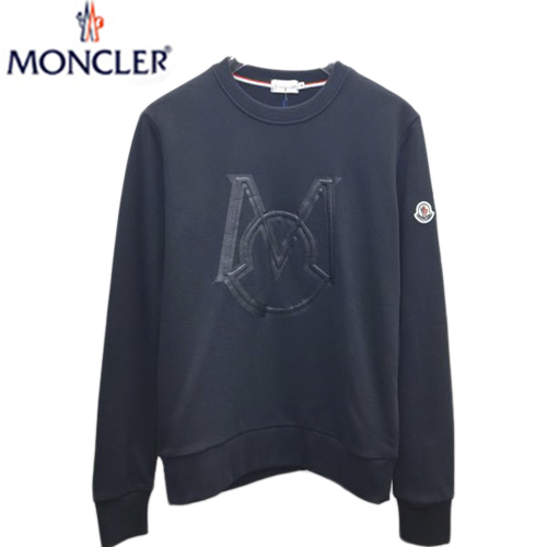 MONCLER-081715 몽클레어 블랙 프린트 장식 스웨트셔츠 남성용