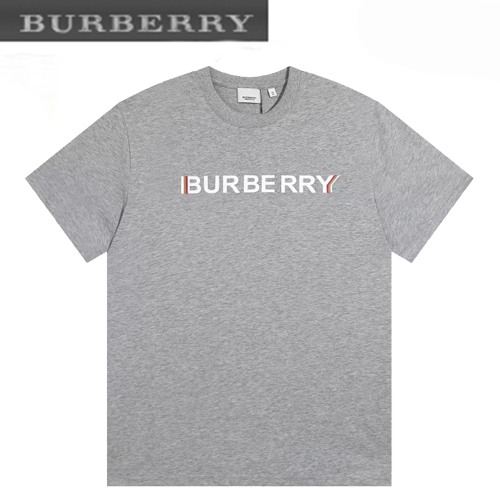 BURBERRY-06014 버버리 그레이 BURBERRY 프린트 장식 티셔츠 남성용