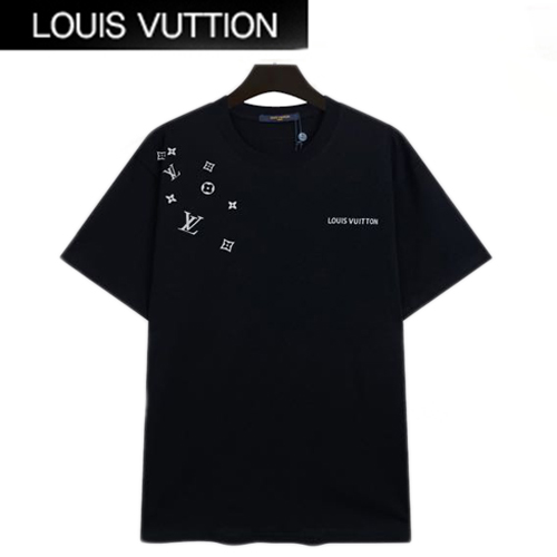 LOUIS VUITTON-072513 루이비통 블랙 프린트 장식 티셔츠 남여공용