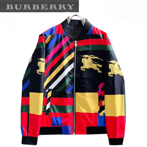 BURBERRY-02271 버버리 멀티컬러 봄버 재킷 남성용