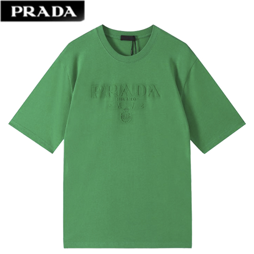 PRAD*-05151 프라다 그린 PRADA 엠보싱 티셔츠 남성용