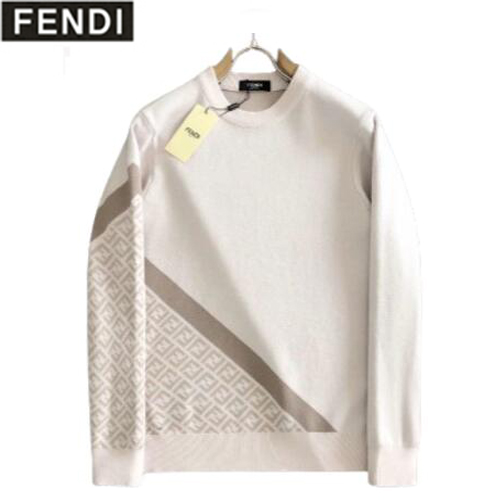 FENDI-01141 펜디 라이트 베이지 FF 스웨터 남성용