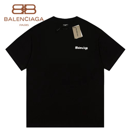 BALENCIAGA-06051 발렌시아가 블랙 코튼 티셔츠 남여공용