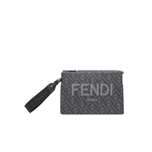 [스페셜오더]FENDI-7VA564 펜디 블랙 FF 패브릭 클러치 백