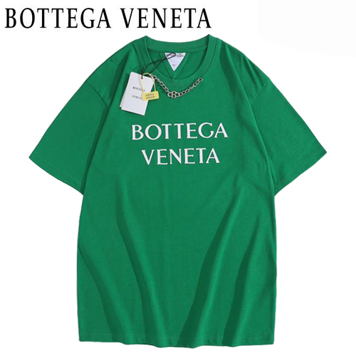 BOTTEGA VENE**-03101 보테가 베네타 그린 메탈 장식 티셔츠 남여공용