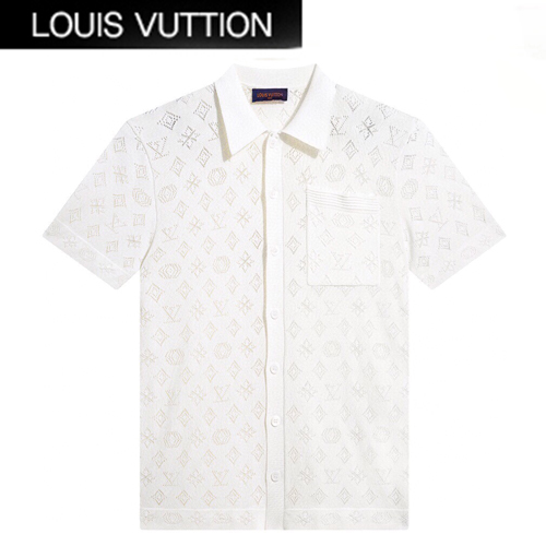 LOUIS VUITTON-041720 루이비통 화이트 모노그램 셔츠 남여공용