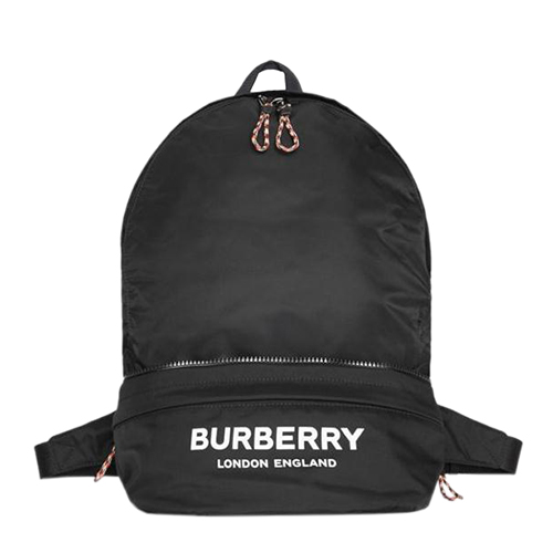[스페셜오더]BURBERRY-80135191 버버리 블랙 나일론 로고 프린트 컨버터블 범백