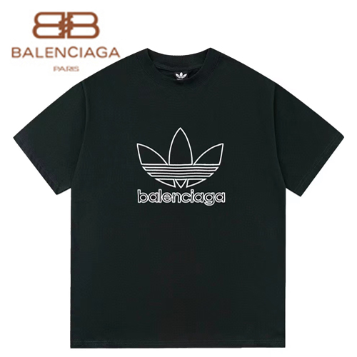 BALENCIAGA-05292 발렌시아가 다크 그린 BALENCIAGA x ADIDAS 콜라보 티셔츠 남성용