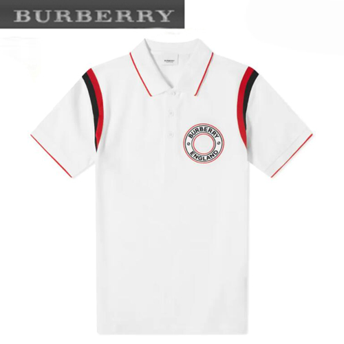 BURBERRY-03142 버버리 화이트 체크 무늬 디테일 스웨트셔츠 남성용